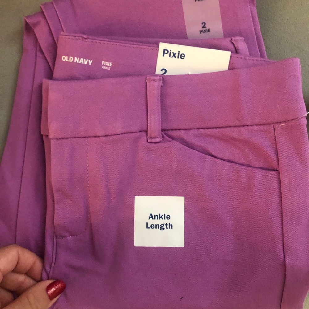 NWT OLD NAVY PIXIE Pant SIze 2 color purple/pink